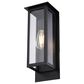 Vaxcel Burr Ridge 1-Light Outdoor Wall Sconce in Matte Black, , large