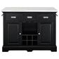 Steve Silver Aspen Kitchen Island in Ebony and White, , large