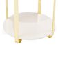 Vista Haus Ariana End Table in Gold and White, , large