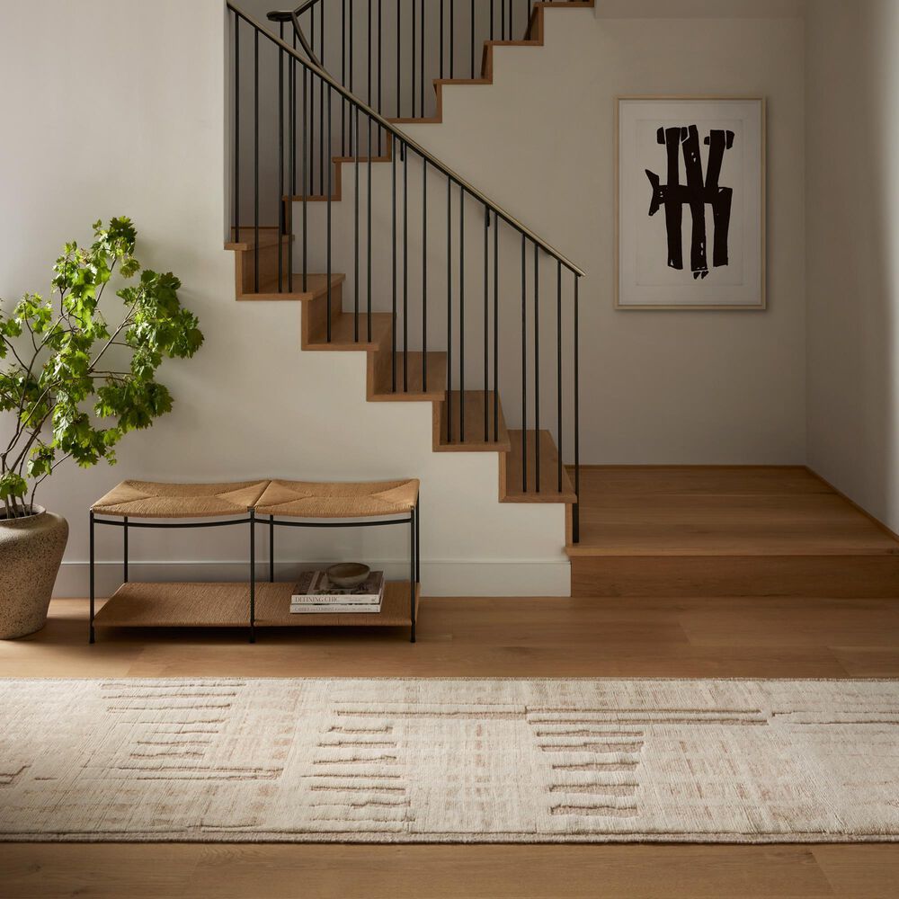 Loloi Moore Blush and Ivory 8'6" x 11'6" Area Rug, , large
