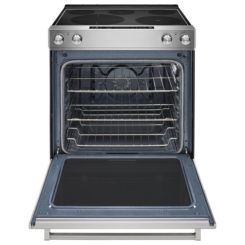 KitchenAid 2-Piece Kitchen Package with 30&quot; Slide-In Convection Range and 1.1 Over-the-Range Microwave in Stainless Steel, , large