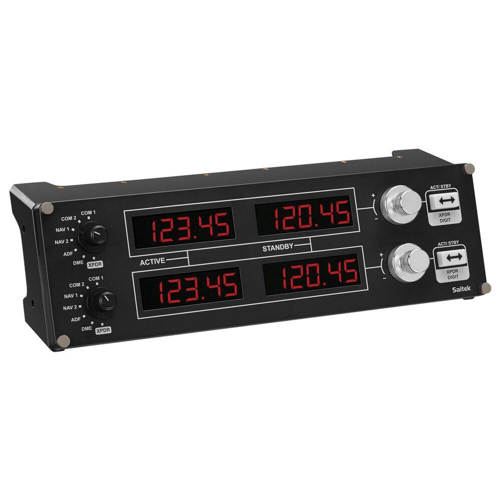 Logitech G Saitek Pro Flight Radio Panel in Black, , large