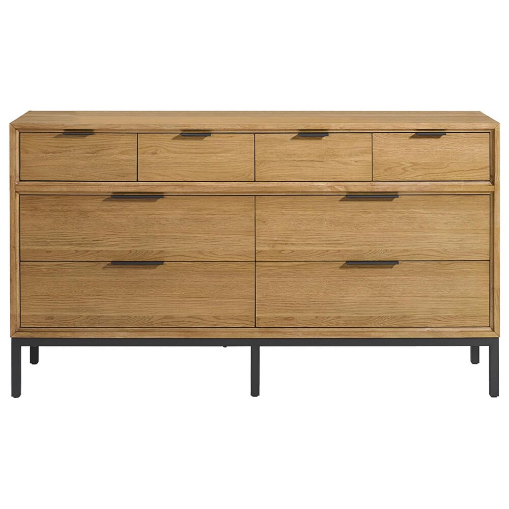 Hawthorne Furniture Newport 5-Piece King Panel Bedroom Set in Natural Oak, , large