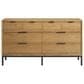 Hawthorne Furniture Newport 5-Piece King Panel Bedroom Set in Natural Oak, , large