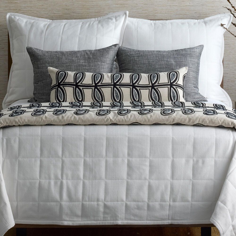 Ann Gish Isla 24" x 24" Square Throw Pillow in Obsidian, , large