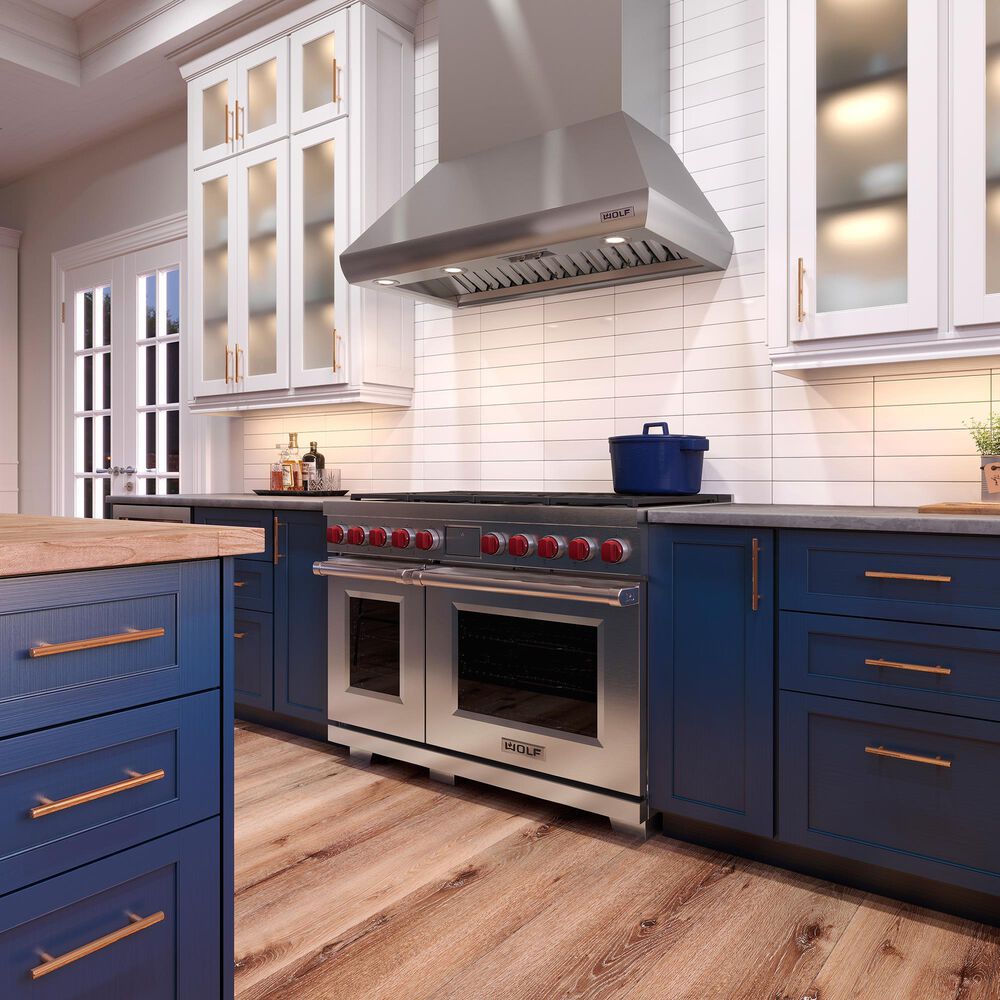 Wolf 48" Dual Fuel 8 Burners Range in Stainless Steel Shop NFM