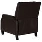 Linon Home Decor Portico Push Back Recliner in Chocolate, , large