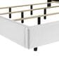 New Heritage Europa California King Upholstered Panel Bed with Lighting in White, , large