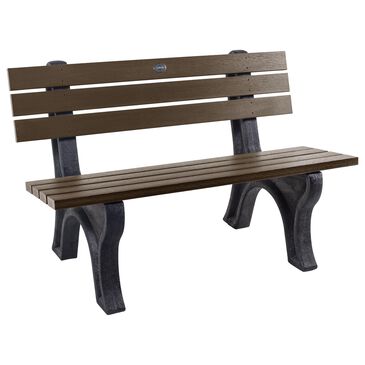 Highwood USA Aurora 4" Park Bench in Weathered Acorn, , large