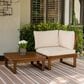 Linon Home Decor Skypark 2-Piece Outdoor Conversation Set in Teak Oil, , large