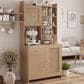 GARVEE 71" Kitchen Pantry Cabinet in Natural, , large