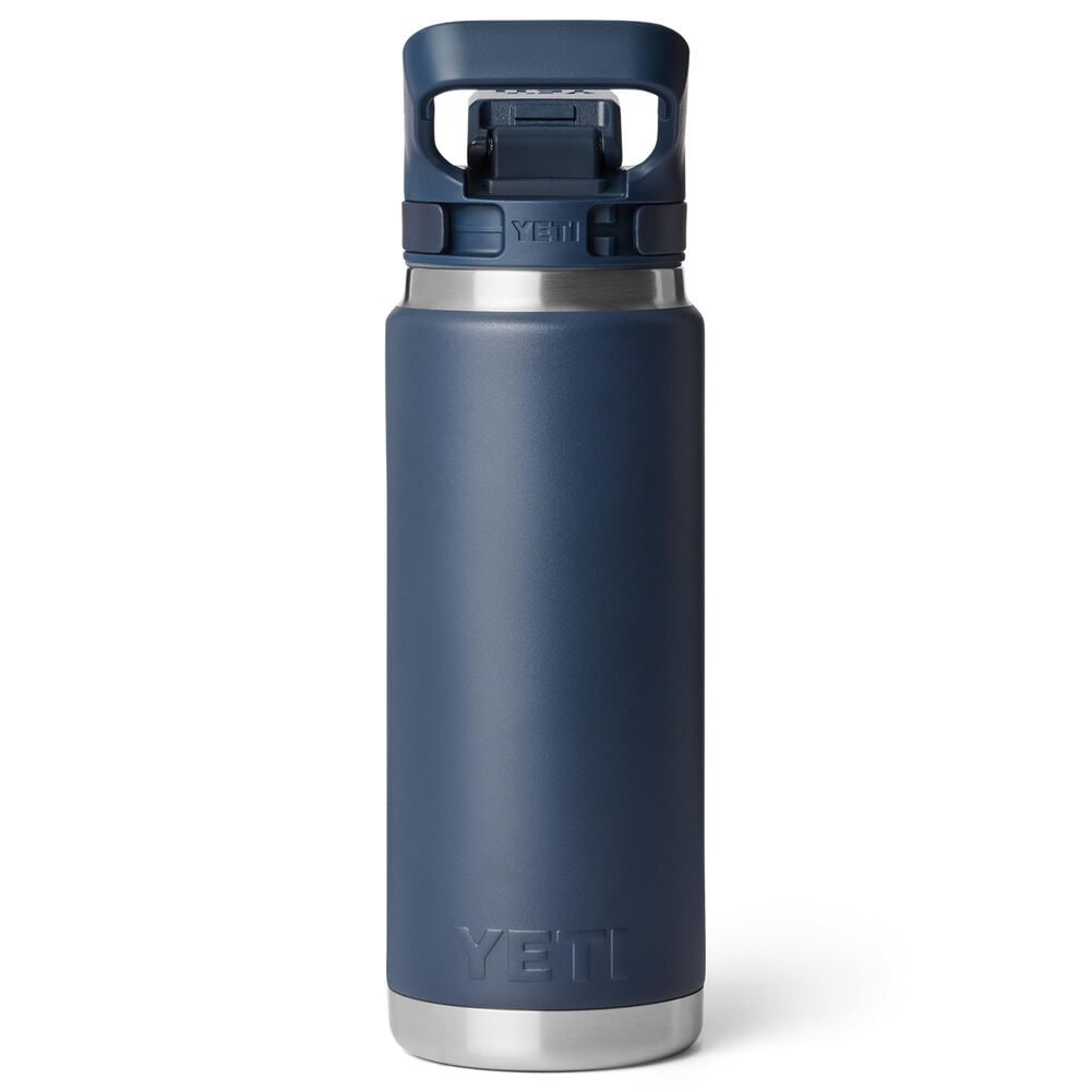 YETI Rambler 26 Oz Water Bottle with Flip Chug Cap in Navy, , large