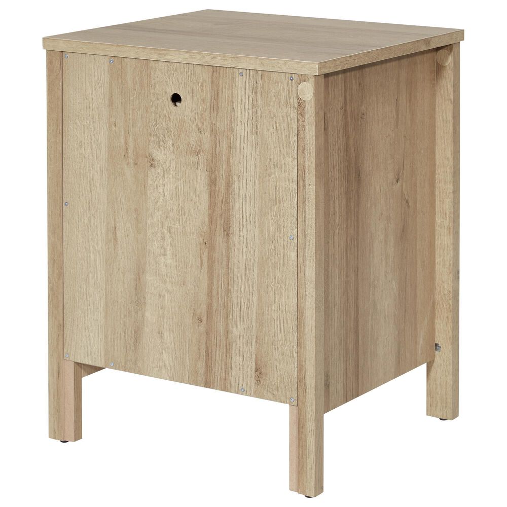 Valor Living Stonebrook 1-Drawer Nightstand with 2 USB Ports in Canyon Oak, , large