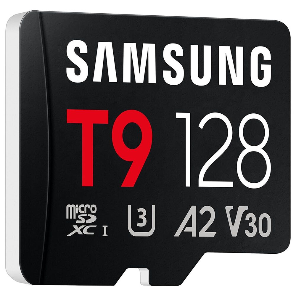 Samsung 128GB T9 UHS-I microSDXC Memory Card in Black, , large