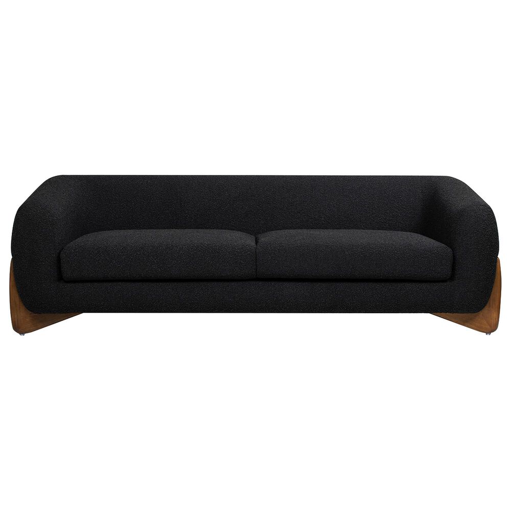 Jennifer Taylor Home Alpine Stationary Sofa in Ebony Black, , large