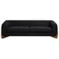 Jennifer Taylor Home Alpine Stationary Sofa in Ebony Black, , large