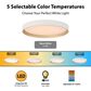 Vaxcel Darien 1-Light Flush Mount in White and Gold, , large