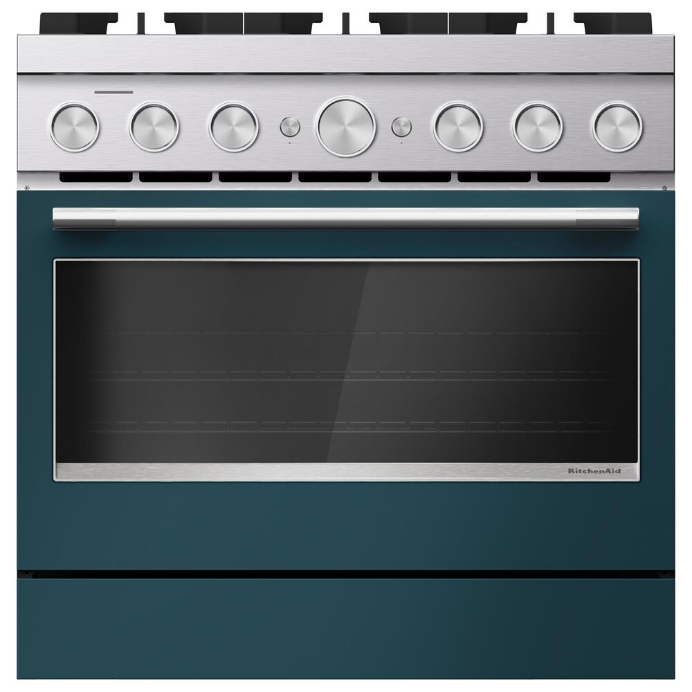 KitchenAid 36" Commercial-Style Dual Fuel Range in Agave, , large