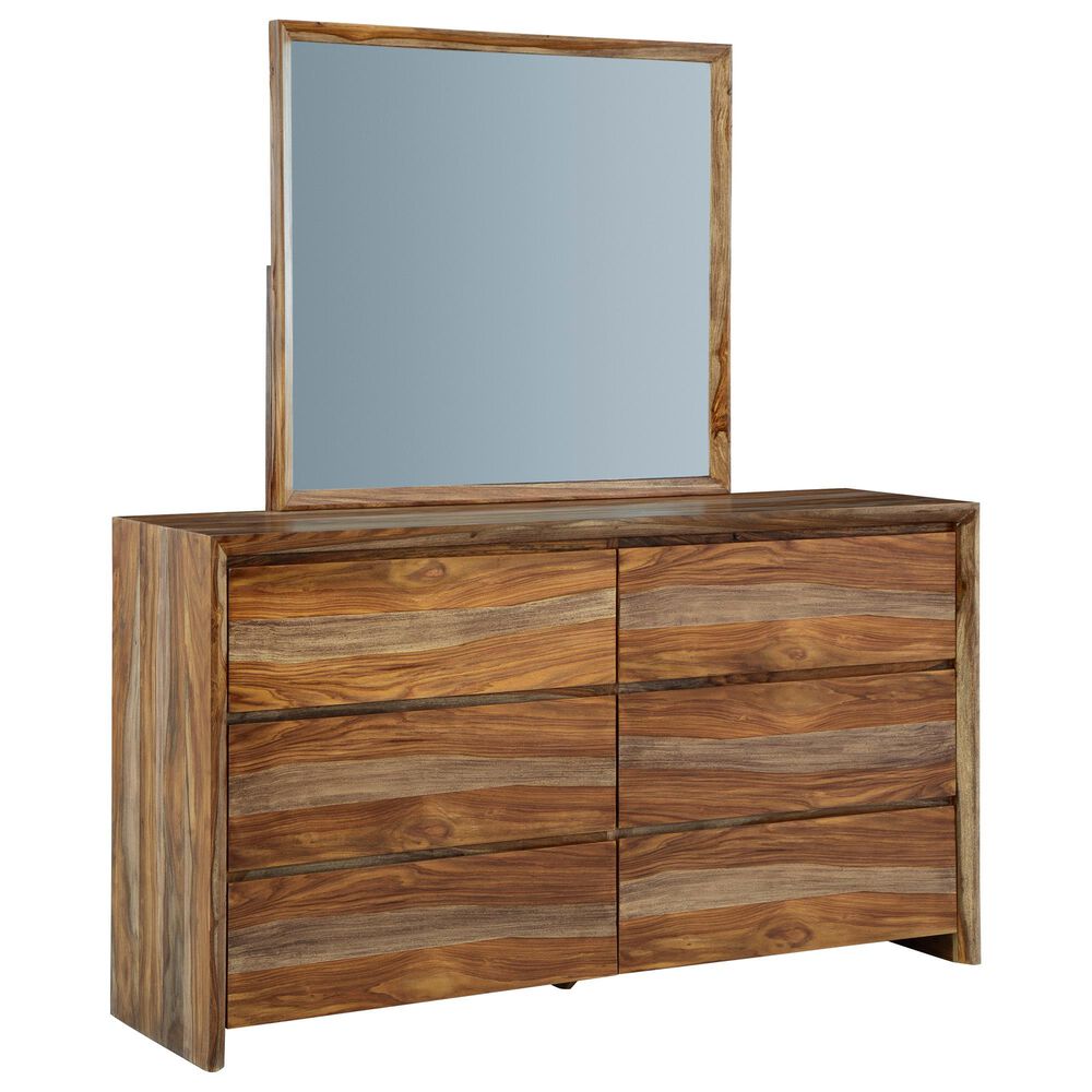 Millenium Dressonni 6-Drawer Dresser and Mirror in Brown, , large