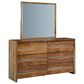 Millenium Dressonni 6-Drawer Dresser and Mirror in Brown, , large