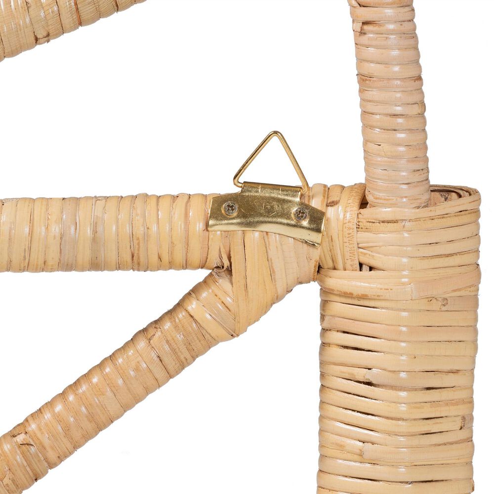 Baxton Studio Rasima Queen Standalone Headboard in Natural Brown, , large