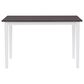 CorLiving Michigan Dining Table in White/Grey, , large