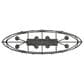 Golden Lighting Alcott 8-Light Linear Pendant in Antique Black and Gold, , large