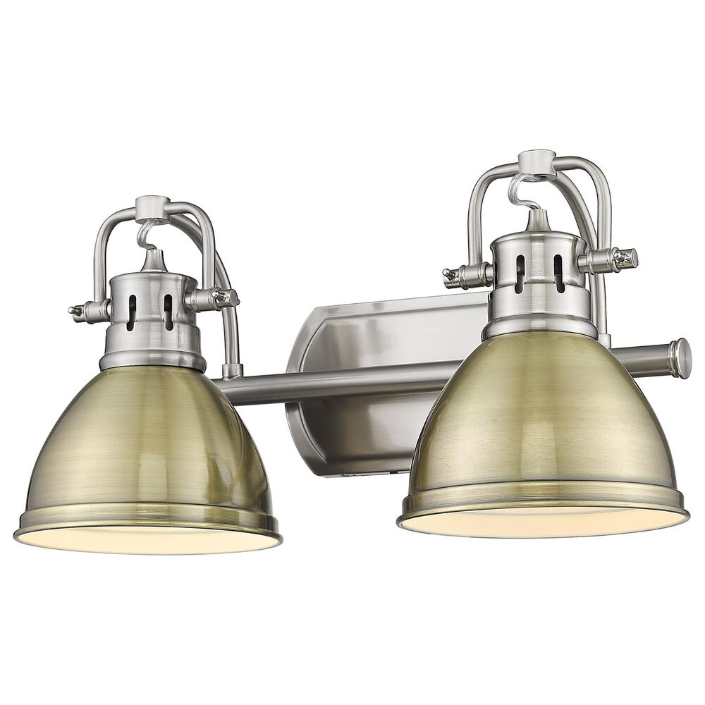 Golden Lighting Duncan 2-Light Bath Vanity in Pewter, , large