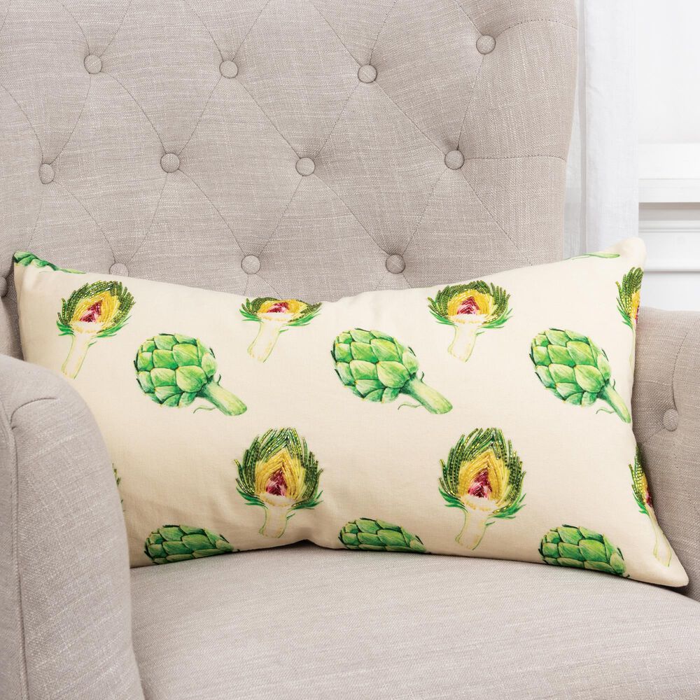 Rizzy Home Transitional Style 14&quot; x 26&quot; Pillow in Multi, , large