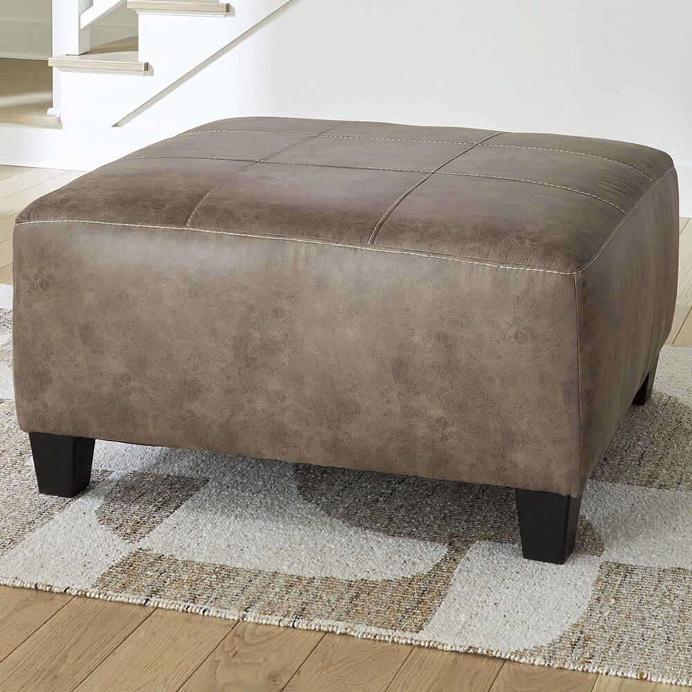 Ashley Navi Ottoman in Fossil, , large
