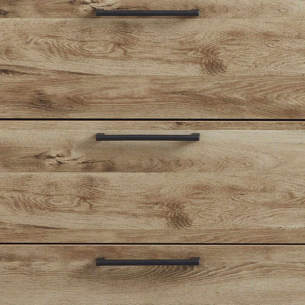 Ashley Hyanna 5-Piece King Bedroom Set in Golden Rustic, , large