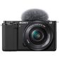 Sony Alpha ZV-E10 Camera with 16-50mm Lens in Black, , large