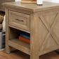 DaVinci Emory Farmhouse 1-Drawer Nightstand in Driftwood, , large