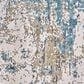 Feizy Cadiz 3"1" x 5" Blue and Ivory Area Rug, , large