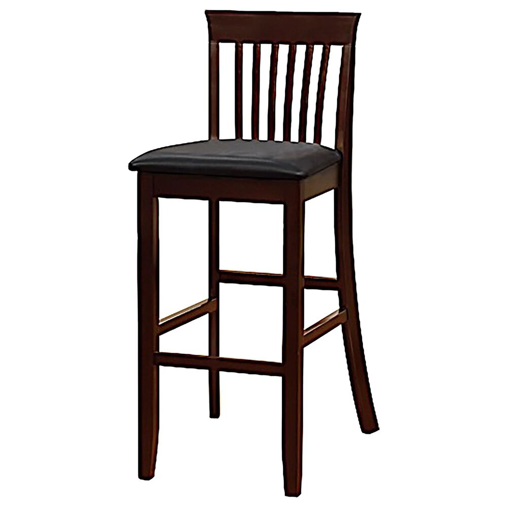 Linden Boulevard Torino Barstool in Black/Espresso, , large