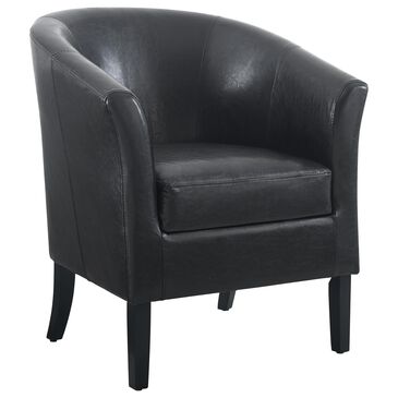 Linon Home Decor Simon Club Chair in Black, , large