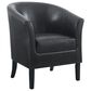 Linon Home Decor Simon Club Chair in Black, , large
