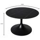 Leisuremod Verve 27" Coffee Table with Sintered Stone Top in Black, , large