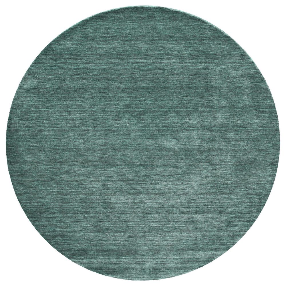 Feizy Luna Light Green 8" Round Area Rug, , large