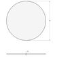 Amisco Carmen 60" Round Dining Table and 6 Upholstered Dining Chairs, , large