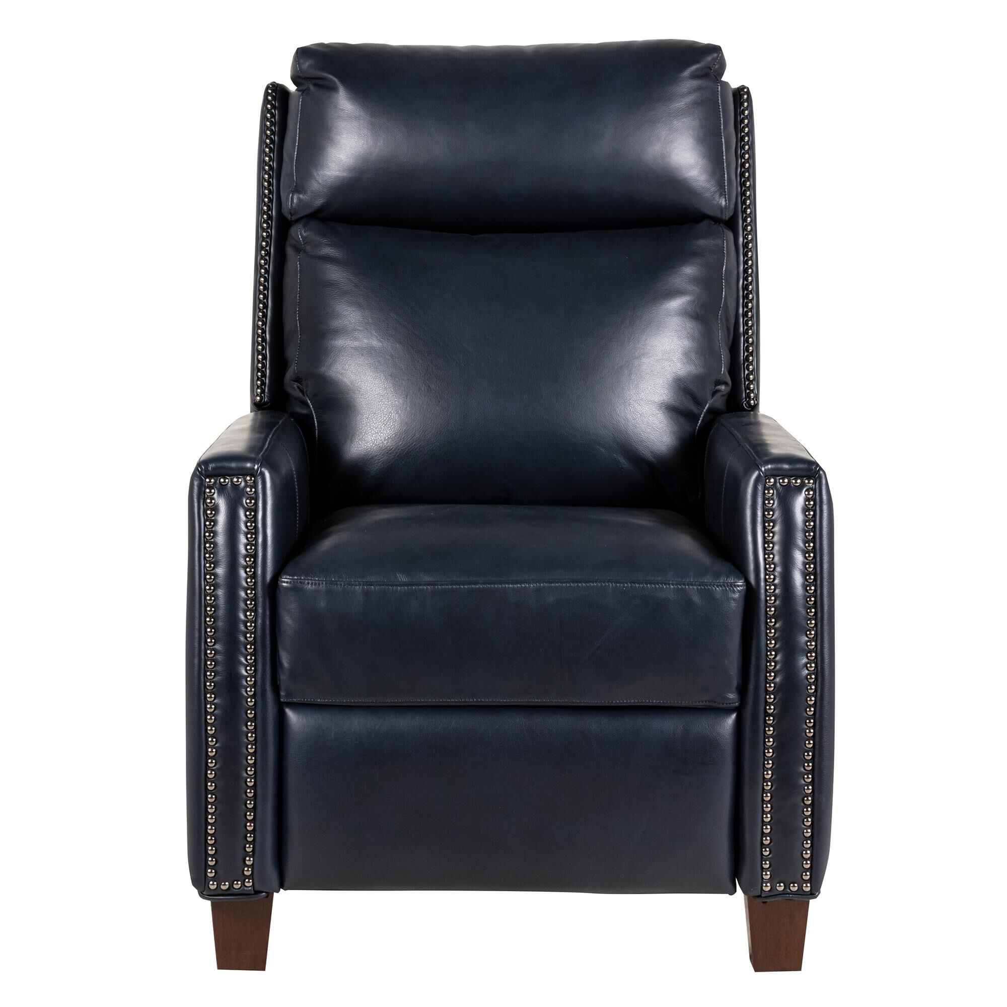 Barcalounger blue leather recliner deals