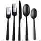 Gibson Home Earlston 20-Piece Stainless Steel Flatware Set in Black, , large