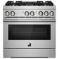 JennAir Rise 36" Professional Range with Gas Grill in Stainless Steel, , large