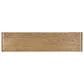 Hearth and Haven 3-Drawer Console Table with Open Shelf in Brown, , large