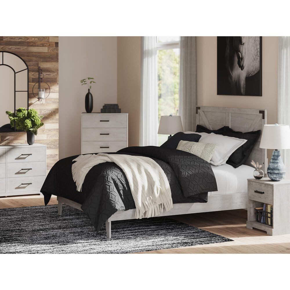 Ashley Shawburn 5-Drawer Chest in Light Gray, , large
