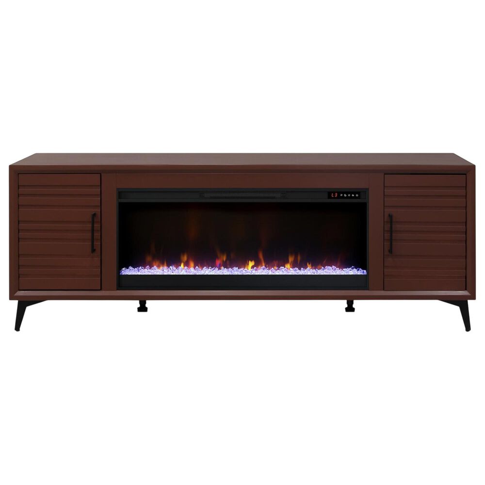 Legends Home Malibu 78" Fireplace Console in Lolla Rosa, , large
