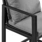 Armen Living Cayman Patio Bar Stool in Dark Gray, , large