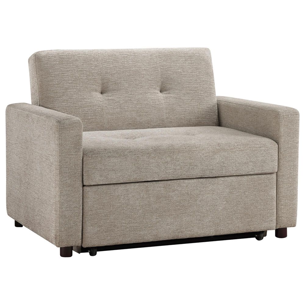 Steve Silver Convertible Sleeper Chair in Tan, , large