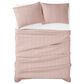 Pem America Cannon Solid 3-Piece Full/Queen Quilt Set in Blush, , large