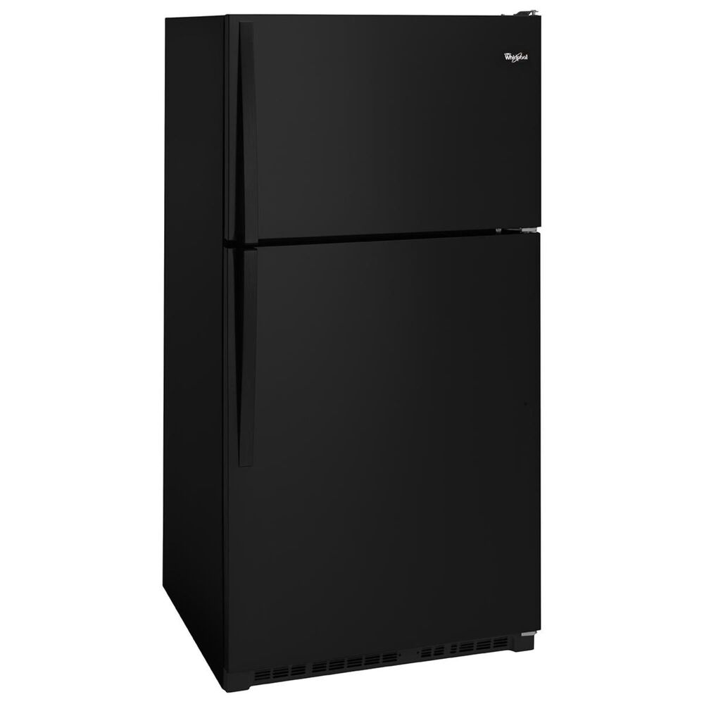 Whirlpool 20.5 Cu. Ft. Top Freezer Refrigerator in Black, , large